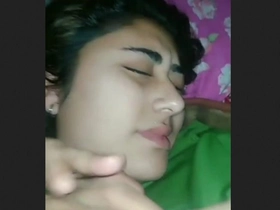 Indian girl celebrates birthday with a