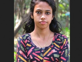 a slender Mallu girl in a collage of