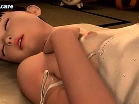 One uber-cute girl in a Manga porn video
