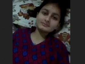 Cute girl's pussy gets rubbed and
