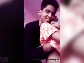 See a youthfull couple explore their