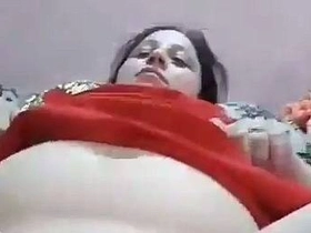 Indian aunt-in-law shaves her oily
