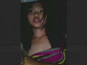Assamese  woman enjoys oral orgy and