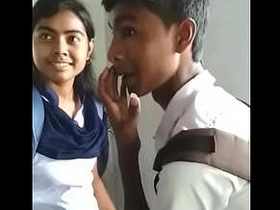 Desi college students smooch
