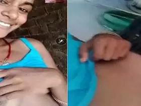 Desi gal with small cupcakes and furry