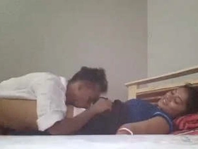 Dorm gf bellows and talks while getting