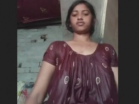 Nepali schoolgirl flaunts her breasts in