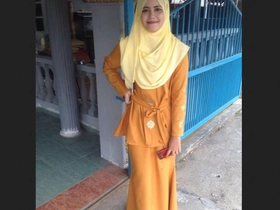 Muslim girl in hijab from Indonesia