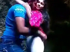 Desi duo enjoys outdoor sex on a blanket