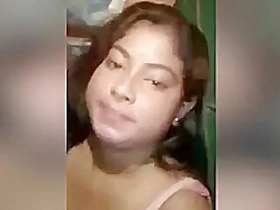 Cute Indian girl jerking off with her