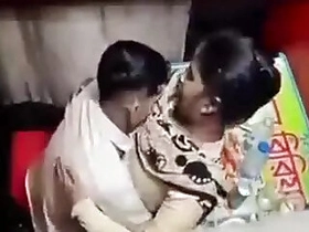 Bengali couple fucks fast in a