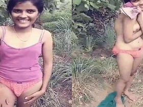 Tamil village girl hesitates to