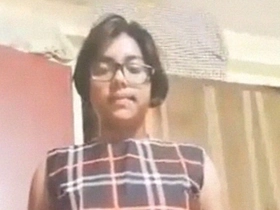 A bengali girl with a curvy assets poses