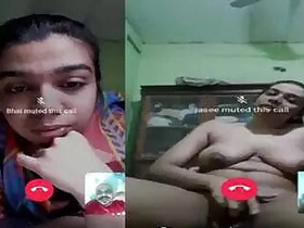 GF nude video chatting with a paramour