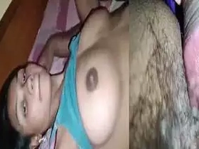 Hairy snatch teenage dame gets her first