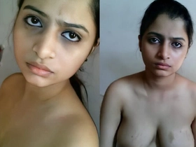 Nice Indian lady reveals her figure in a