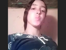 Desi honey flaunts her small fun bags