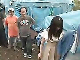Chinese honey toys her cunt and inhales