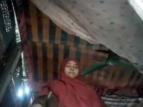 Muslim girl bares her figure and