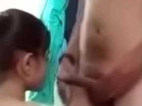 Baba's daughter-in-law gives a blowjob