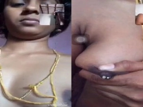 Tamil wife's large titties and smallish